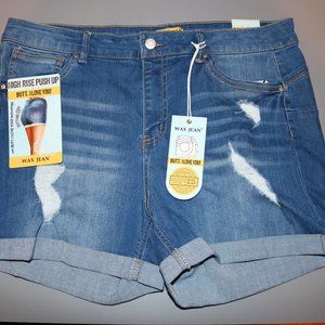 Brand New Wax Jean High Rise Shorts Juniors 2XL
